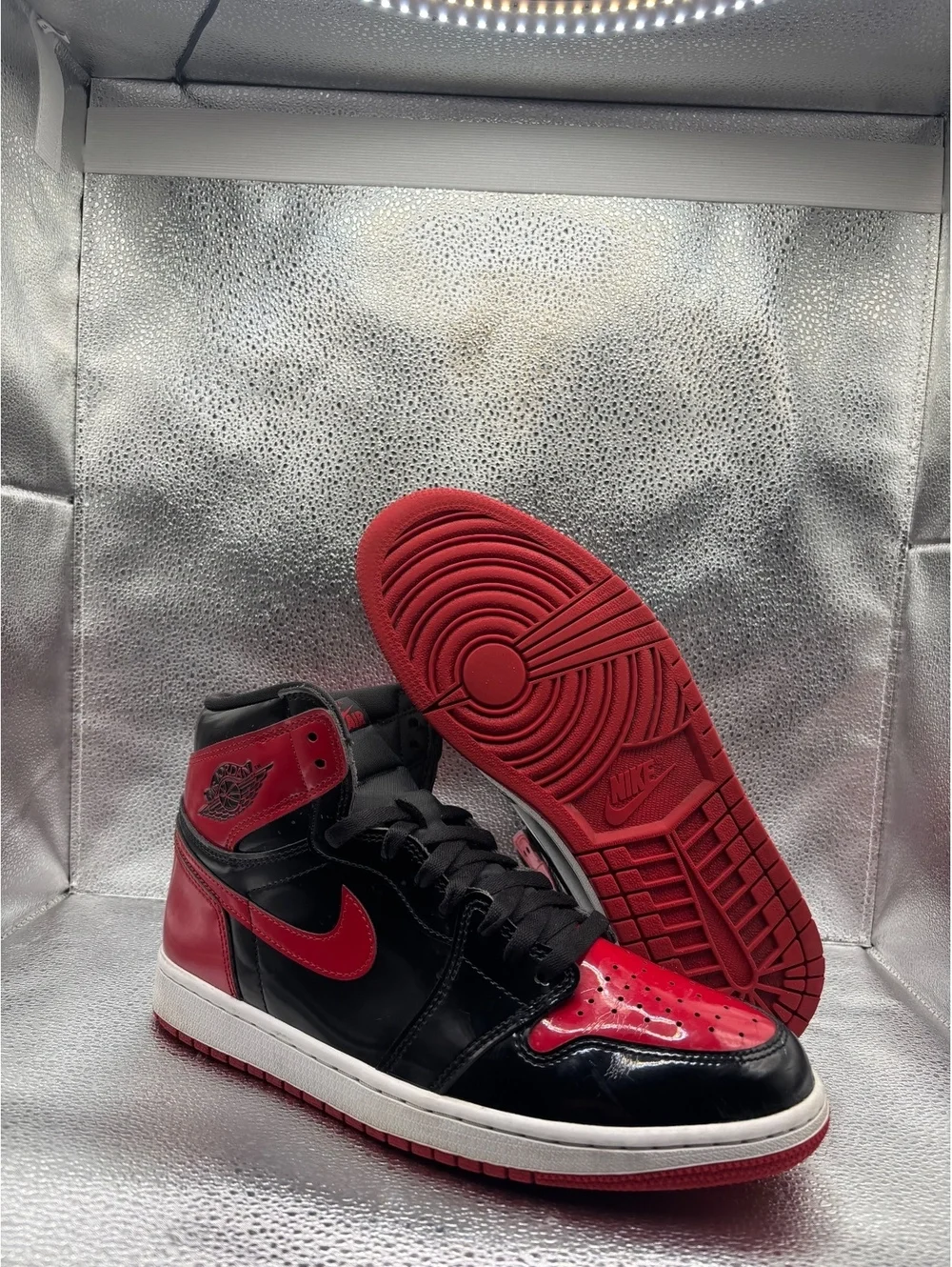 Air Jordan 1 high og patent bred